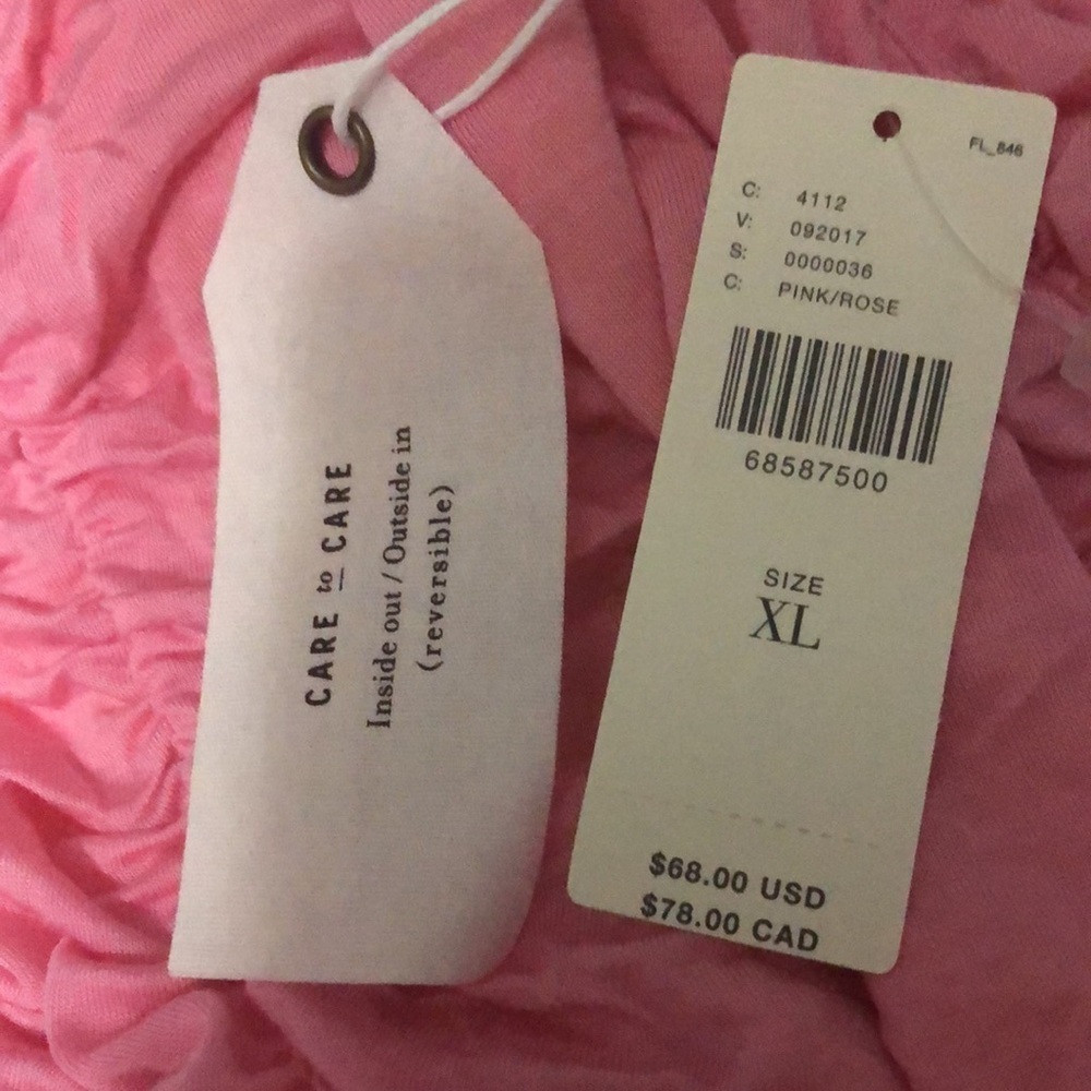 ❤️ XL ❤️ NWT Anthro Reversible Ruched Tank Halter Keyhole Back Button - Picture 6 of 8